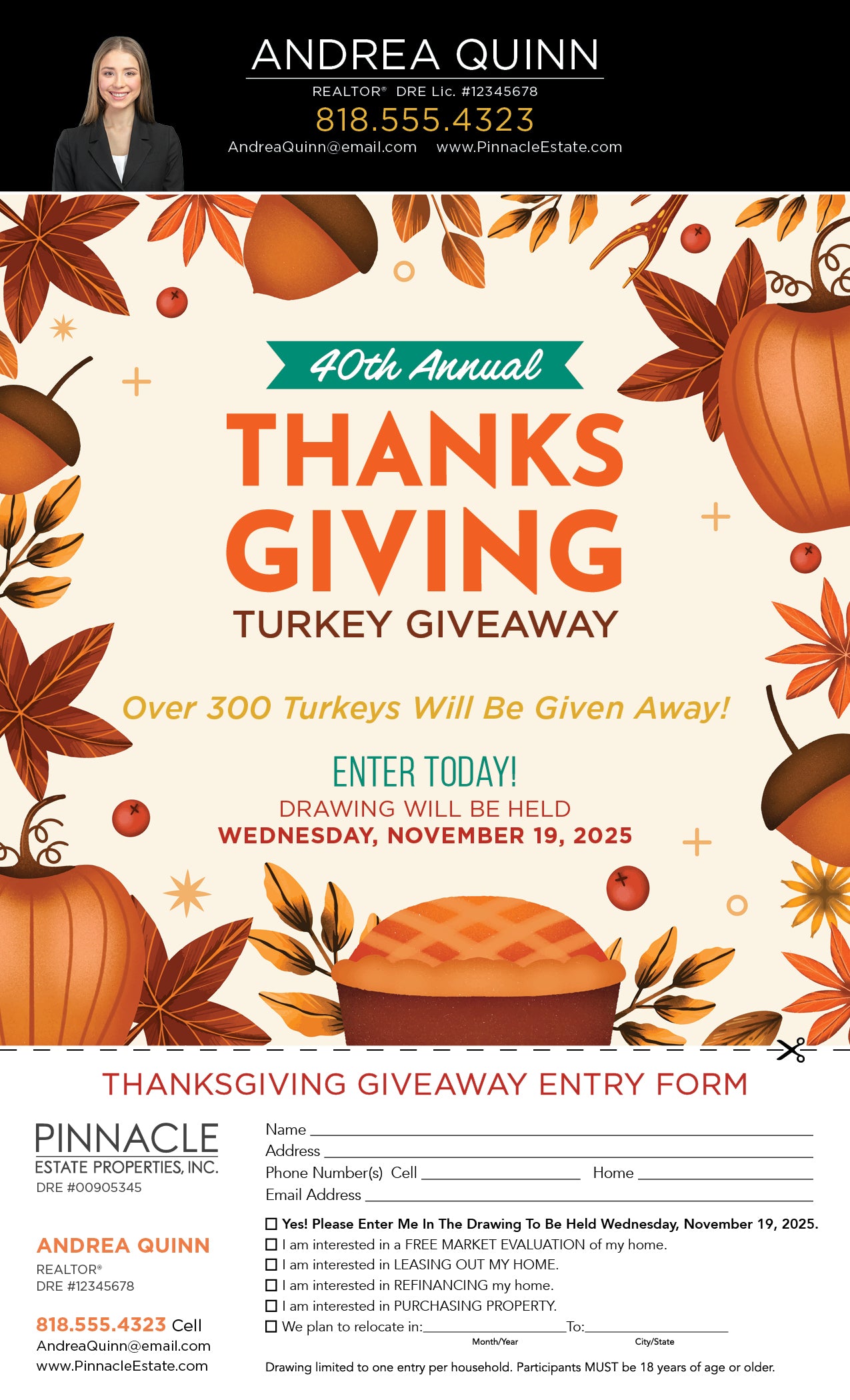Thanksgiving Drop Flyer 2025